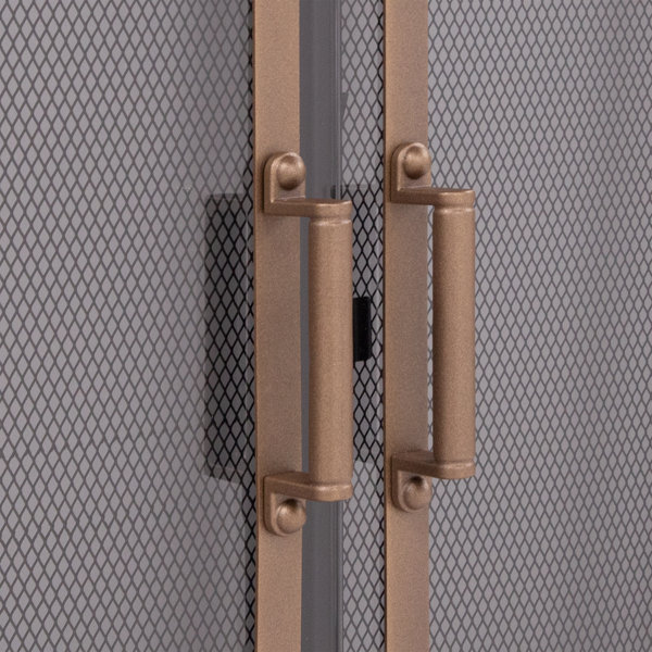 Symple Stuff Northstate Bifold Steel Fireplace Doors Wayfair